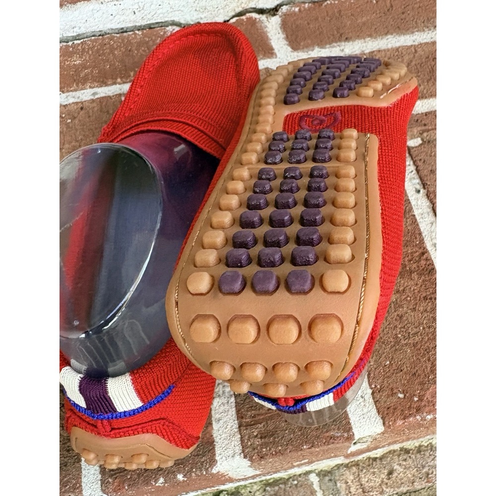 EUC Rothy's The Driver Red Clementine Driving Slip On Loafers Size 9 - Picture 5 of 10
